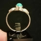 TURQUOISE RING SIZE R1/2 In 925 sterling silver