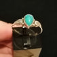 TURQUOISE RING SIZE R1/2 In 925 sterling silver
