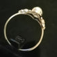 CLEAR QUARTZ RING SIZE R1/2 In 925 sterling silver