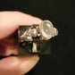 CLEAR QUARTZ RING SIZE R1/2 In 925 sterling silver