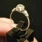 CLEAR QUARTZ RING SIZE R1/2 In 925 sterling silver