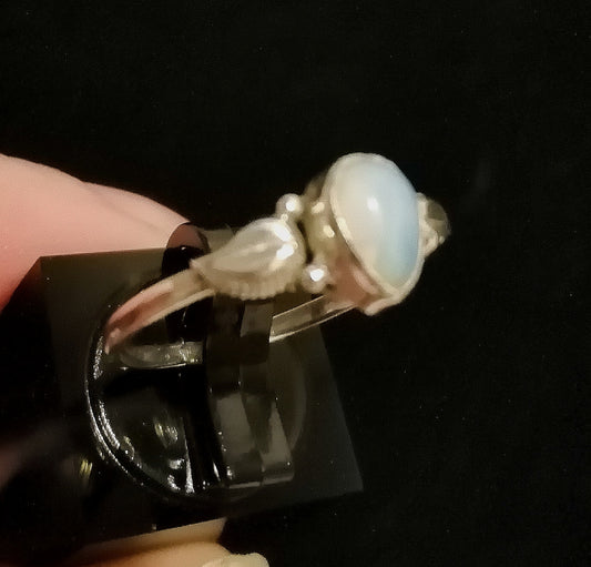 OPAL LIGHT RING SIZE R1/2 In 925 sterling silver