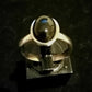 BLACK ONYX RING SIZE R1/2 In 925 sterling silver