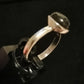 BLACK ONYX RING SIZE R1/2 In 925 sterling silver