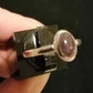 AMETHYST RING SIZE R In 925 sterling silver