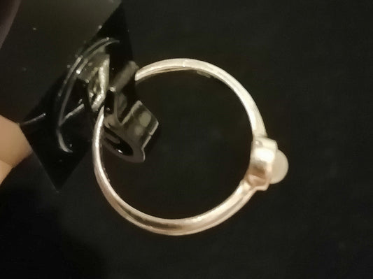 QUARTZ RING SIZE R In 925 sterling silver