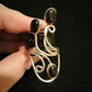 BLACK ONYX RING SIZE R In 925 sterling silver