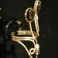 BLACK ONYX RING SIZE R In 925 sterling silver
