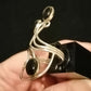 BLACK ONYX RING SIZE R In 925 sterling silver