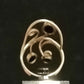 BLACK ONYX RING SIZE R In 925 sterling silver