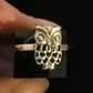 OWL RING SIZE P In 925 sterling silver