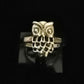 OWL RING SIZE P In 925 sterling silver