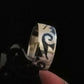 BLUE INLAY BAND RING SIZE N In 925 sterling silver