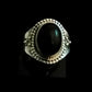 BLACK ONYX SIZE N1/2 In 925 sterling silver