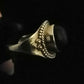 BLACK ONYX SIZE N1/2 In 925 sterling silver
