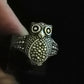 OWL RING STUNNING SIZE N1/2 In 925 sterling silver
