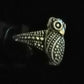 OWL RING STUNNING SIZE N1/2 In 925 sterling silver