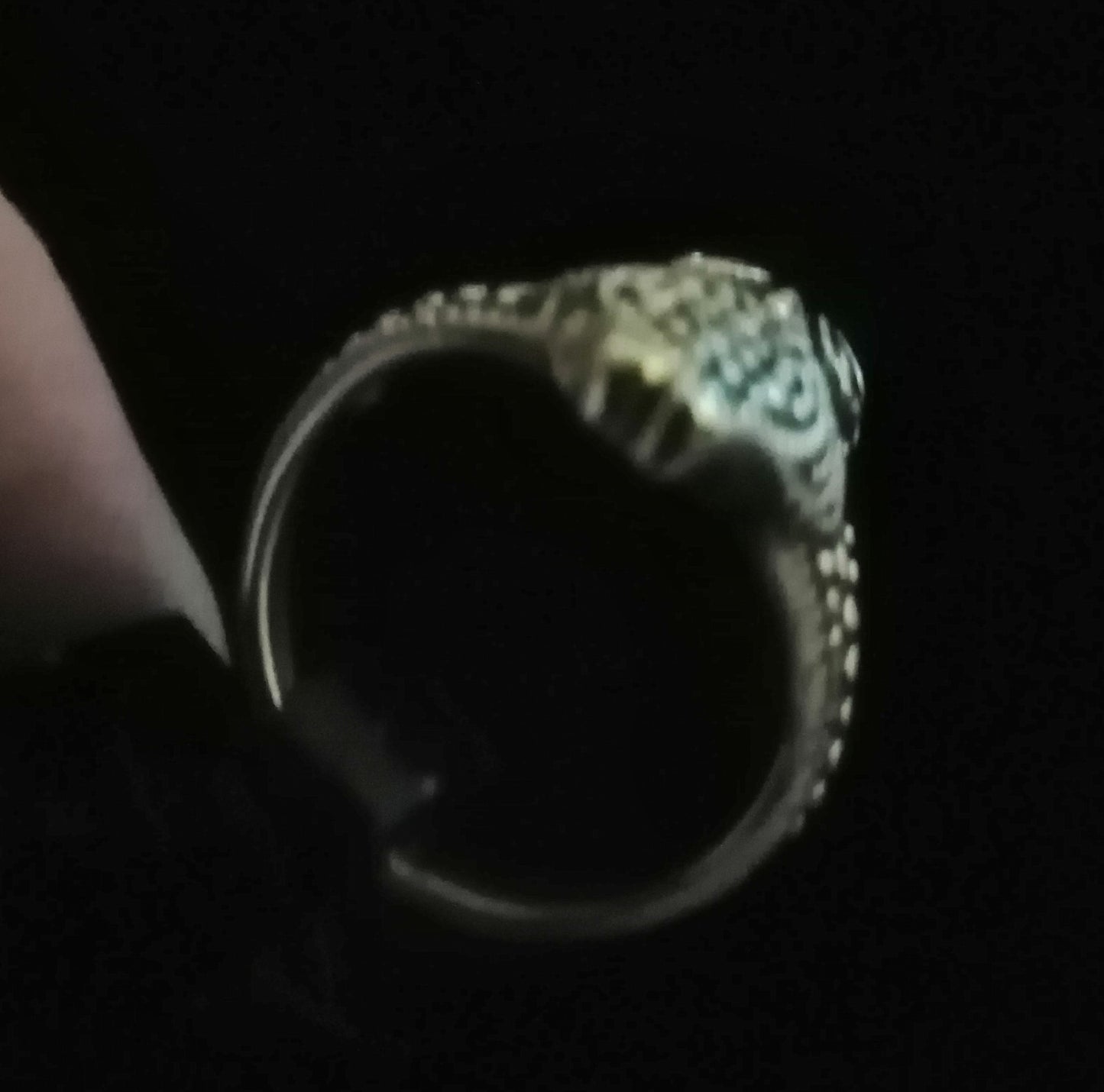 OWL RING STUNNING SIZE N1/2 In 925 sterling silver