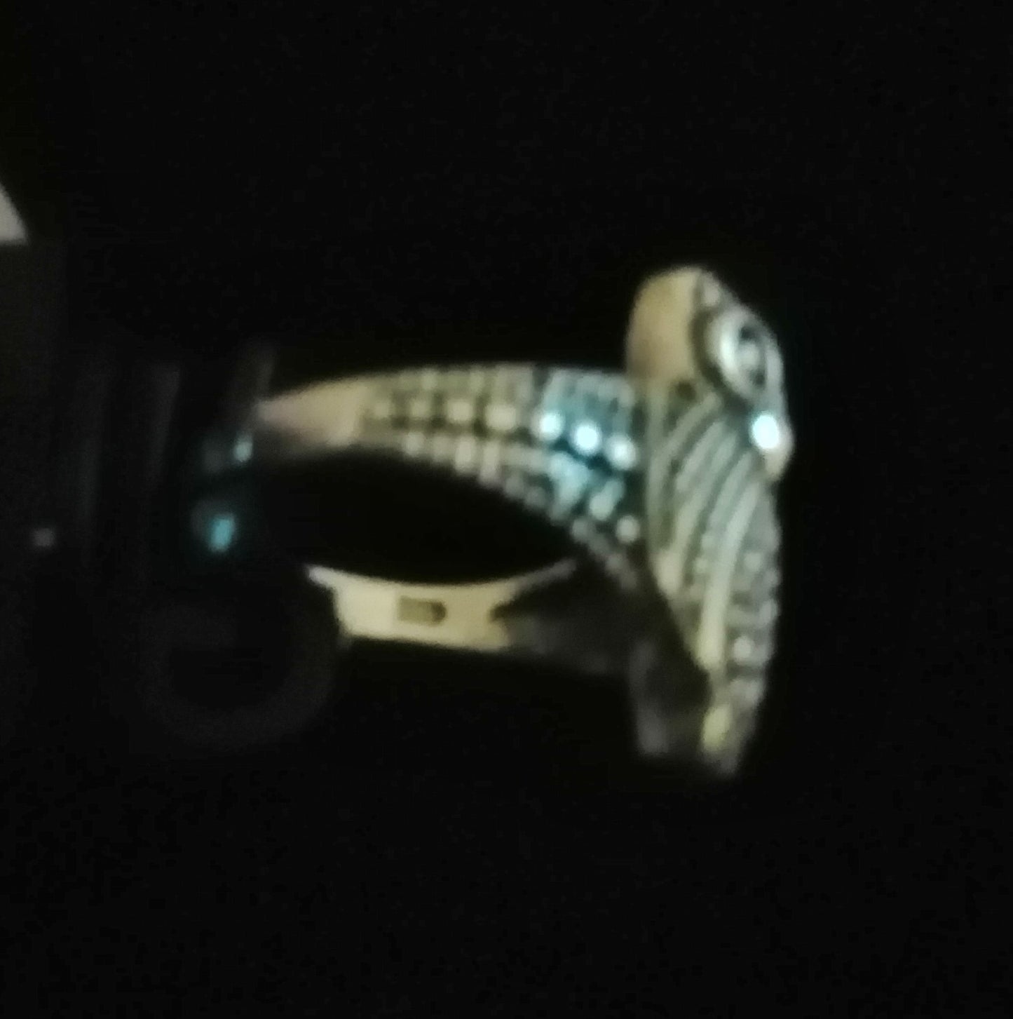 OWL RING STUNNING SIZE N1/2 In 925 sterling silver