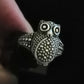 OWL RING STUNNING SIZE N1/2 In 925 sterling silver