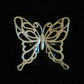 LIFE SIZE BIG BUTTERFLY RING SIZE N1/2 In 925 sterling silver