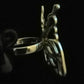 LIFE SIZE BIG BUTTERFLY RING SIZE N1/2 In 925 sterling silver