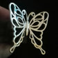 LIFE SIZE BIG BUTTERFLY RING SIZE N1/2 In 925 sterling silver