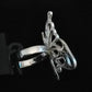 LIFE SIZE BIG BUTTERFLY RING SIZE N1/2 In 925 sterling silver