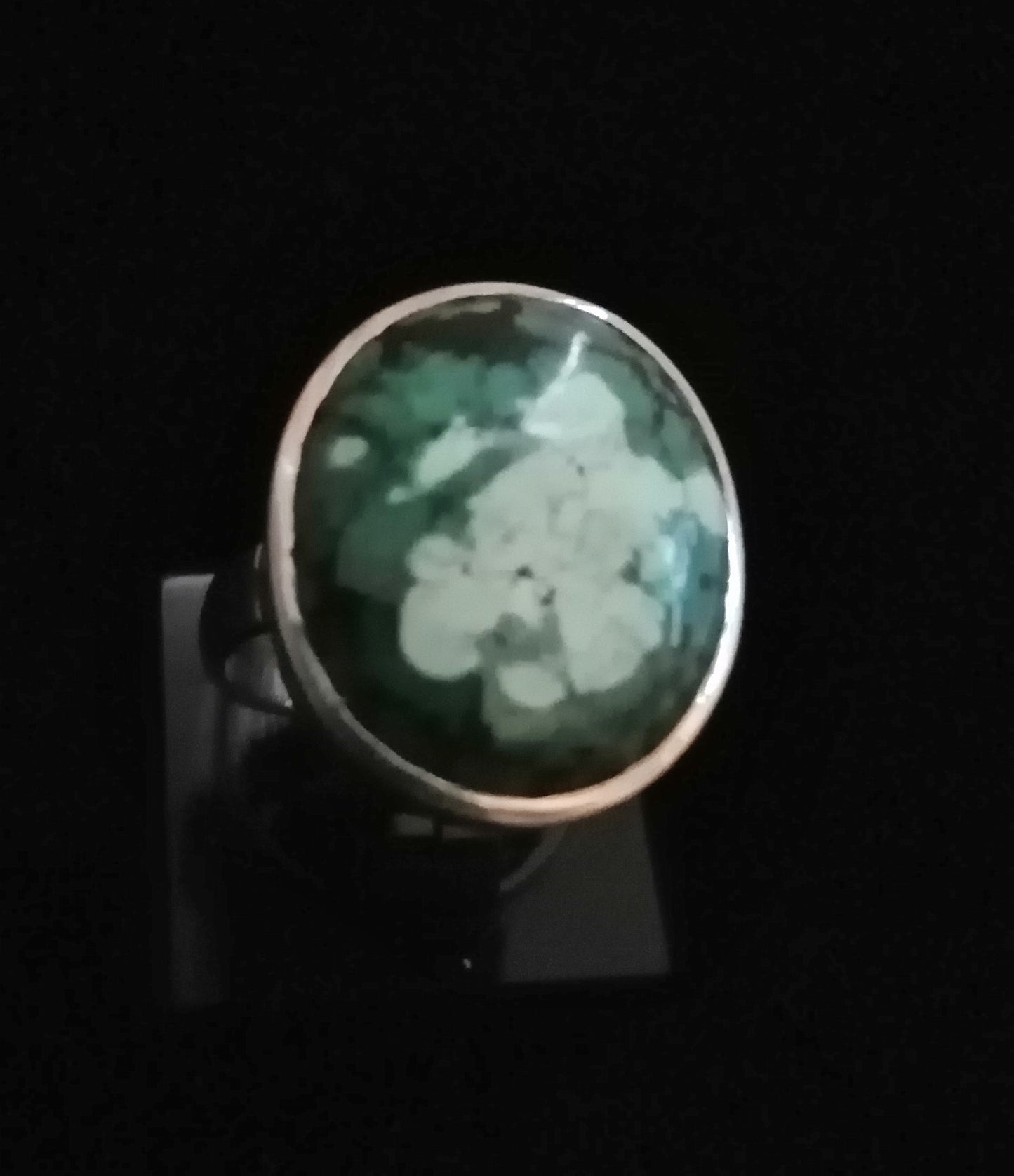 TURQUOISE RING SIZE J In 925 sterling silver